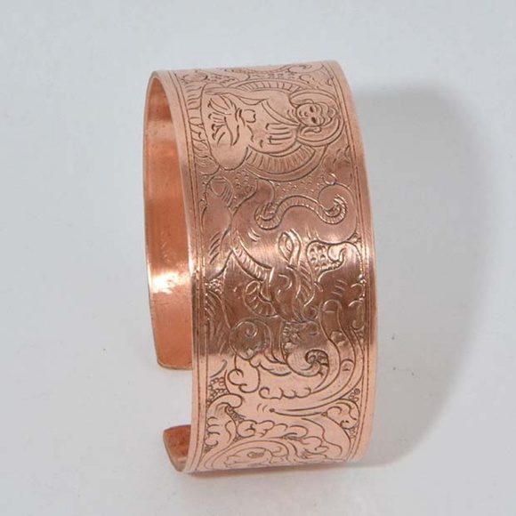 Handmade Unisex Adjustable Copper Bracelet - Picture 2 of 3